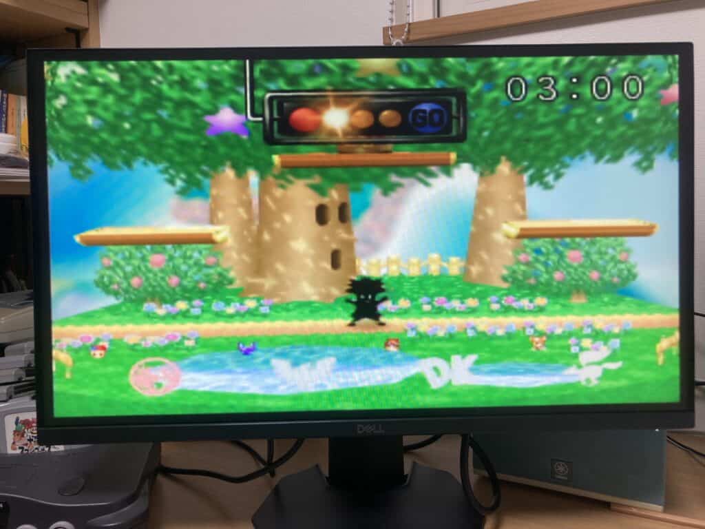 Nintendo64HDMI出力大乱闘スマッシュブラザーズプレー画面