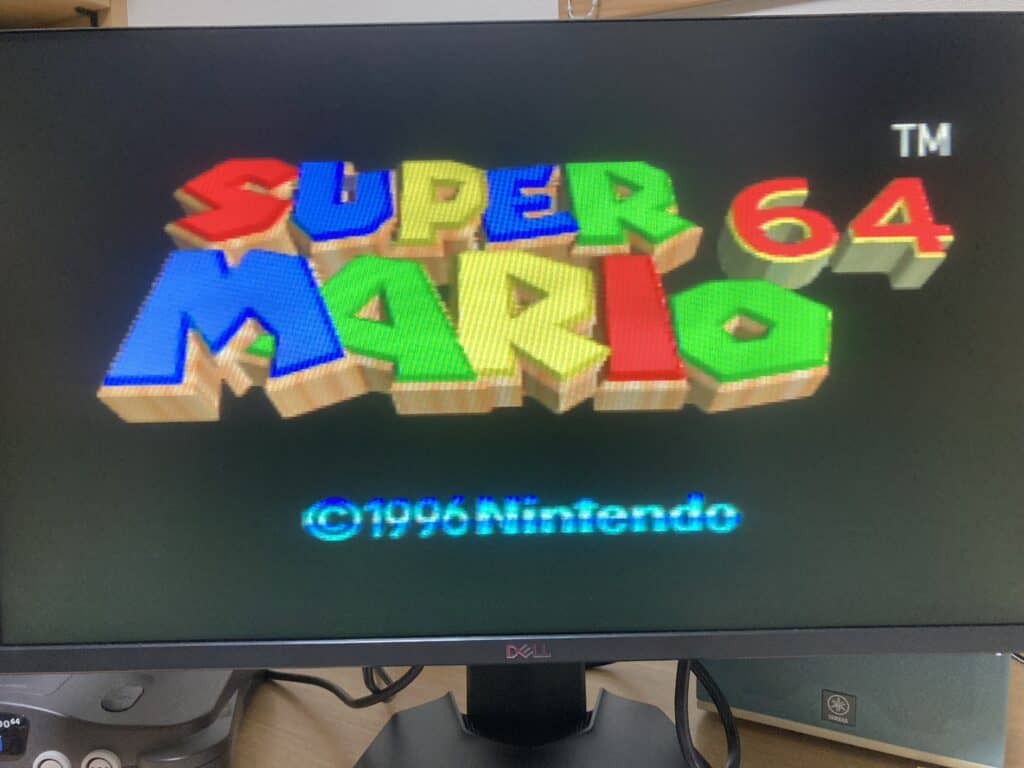 Nintendo64スーパーマリオ64オープニング画面