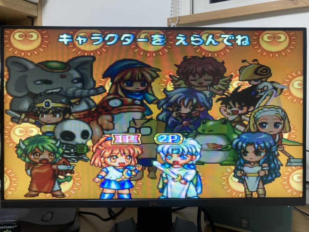Nintendo64ぷよぷよSUN64キャラ選択画面