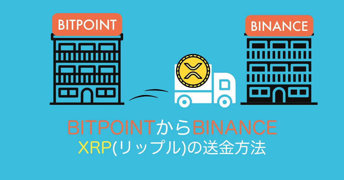 BITPOINTからBINANCEへXRP送金する手順アイキャッチ