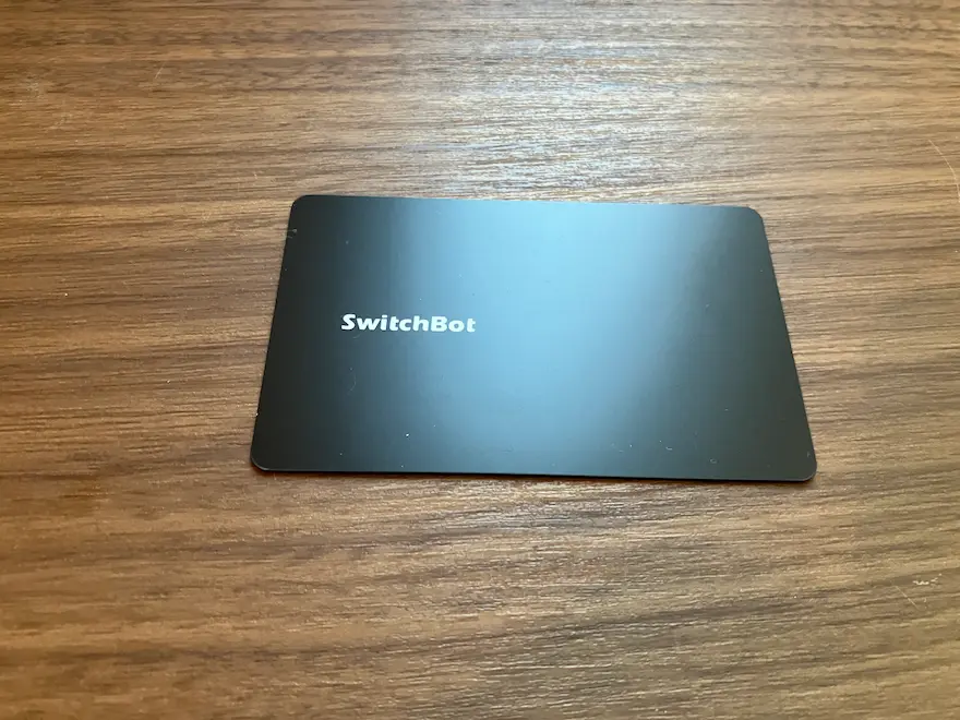 SwitchBot指紋認証パッド付属NFCカード